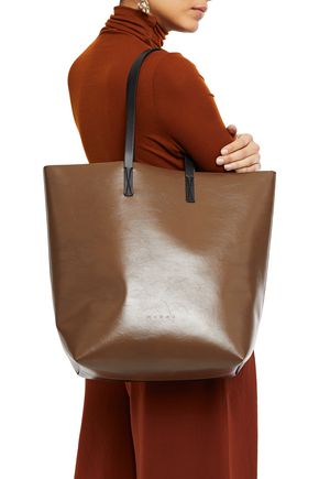 marni two tone leather tote