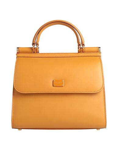 Dolce & Gabbana Woman Handbag Marigold Size - Calfskin In Yellow
