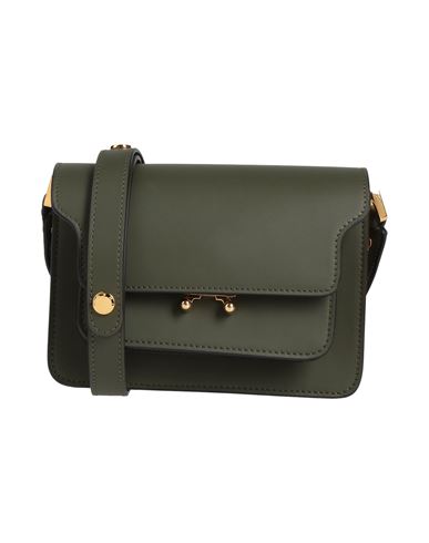 Marni Woman Cross-body Bag Military Green Size - Calfskin