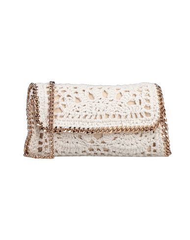 Woman Cross-body bag Ivory Size - Textile fibers