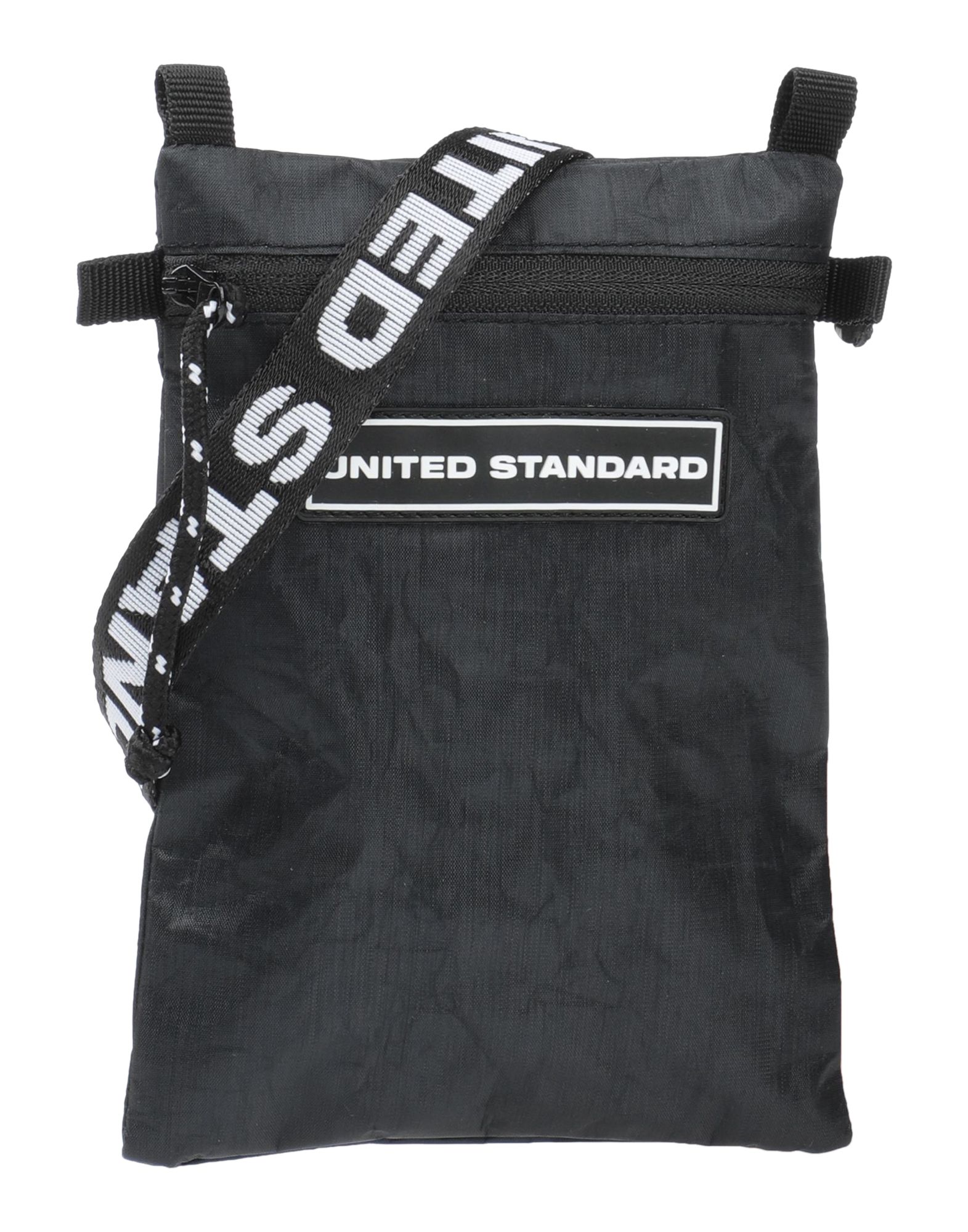 《セール開催中》UNITED STANDARD メンズ メッセンジャーバッグ ブラック 合成繊維
