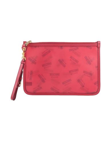 Moschino Woman Handbag Red Size - Rubber, Soft Leather