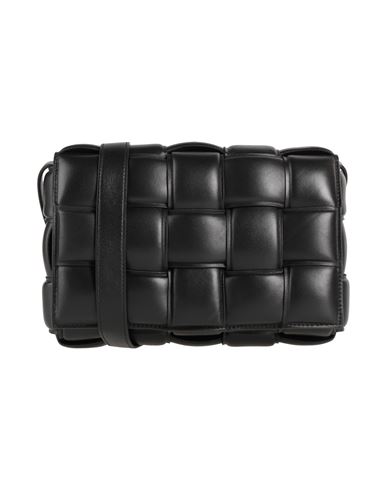 Bottega Veneta Black Padded Cassette Shoulder Bag In Black