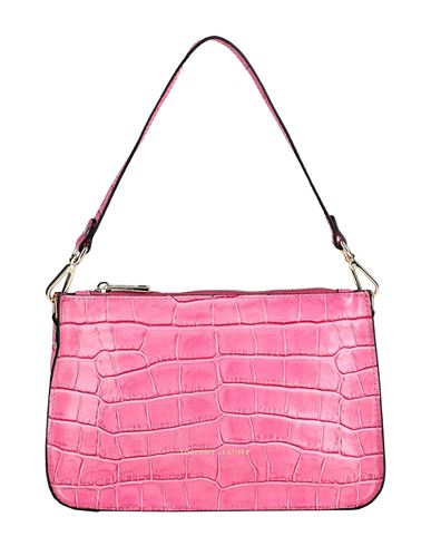 Tuscany Leather Cassandra Pochette Woman Handbag Fuchsia Size - Soft Leather In Pink