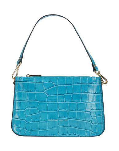 Tuscany Leather Cassandra Pochette Woman Handbag Turquoise Size - Soft Leather In Blue