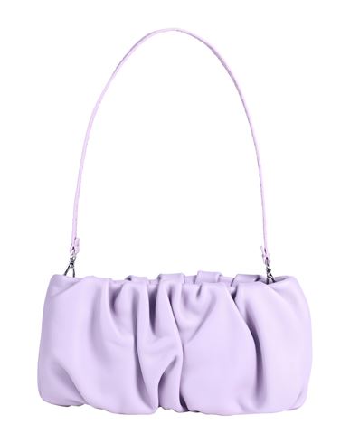 Staud Bean Bag Black Woman Handbag Lilac Size - Bovine Leather In Purple