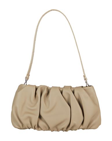Staud Women's Bean Ruched Leather Shoulder Bag In Mink