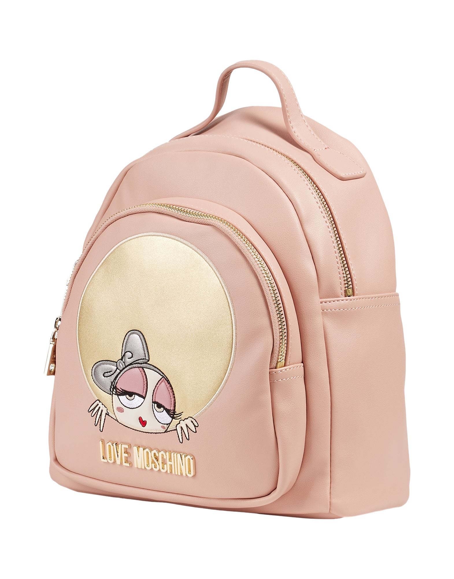 Love Moschino Backpacks In Salmon Pink
