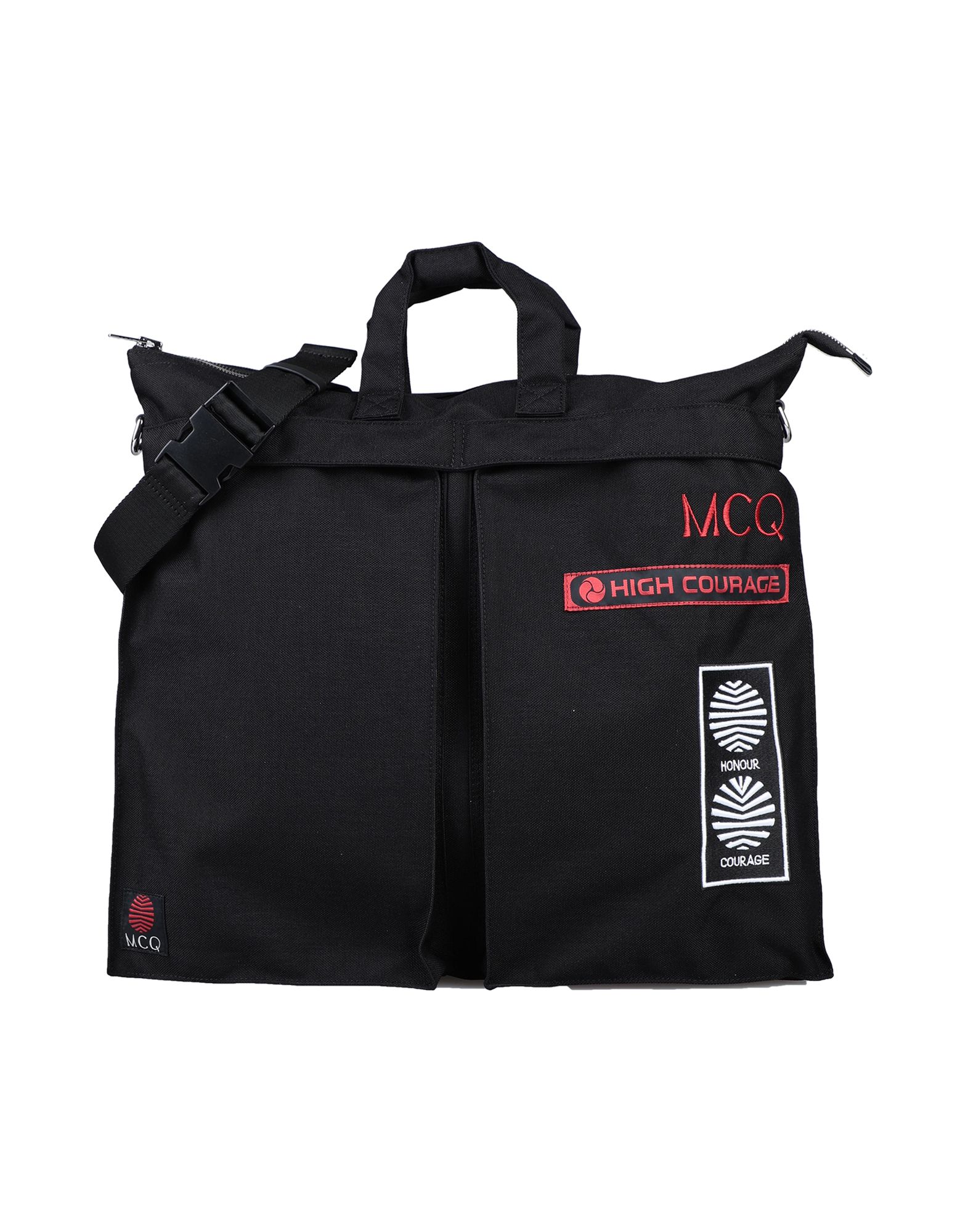 《セール開催中》McQ Alexander McQueen メンズ ハンドバッグ ブラック 紡績繊維 / 革