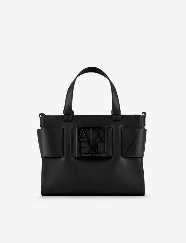 Armani Exchange Tote Nero Poliuretano