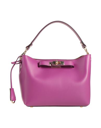 Gianni Notaro Woman Handbag Mauve Size - Calfskin In Purple