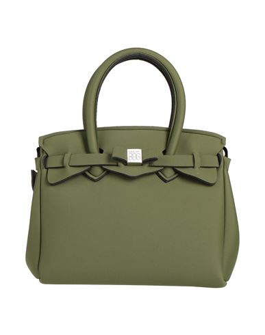 Save My Bag Woman Handbag Military Green Size - Peek (polyether - Ether - Ketone), Polyamide, Elasta In Green