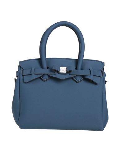 Save My Bag Woman Handbag Navy Size - Peek (polyether - Ether - Ketone), Polyamide, Elastane In Blue