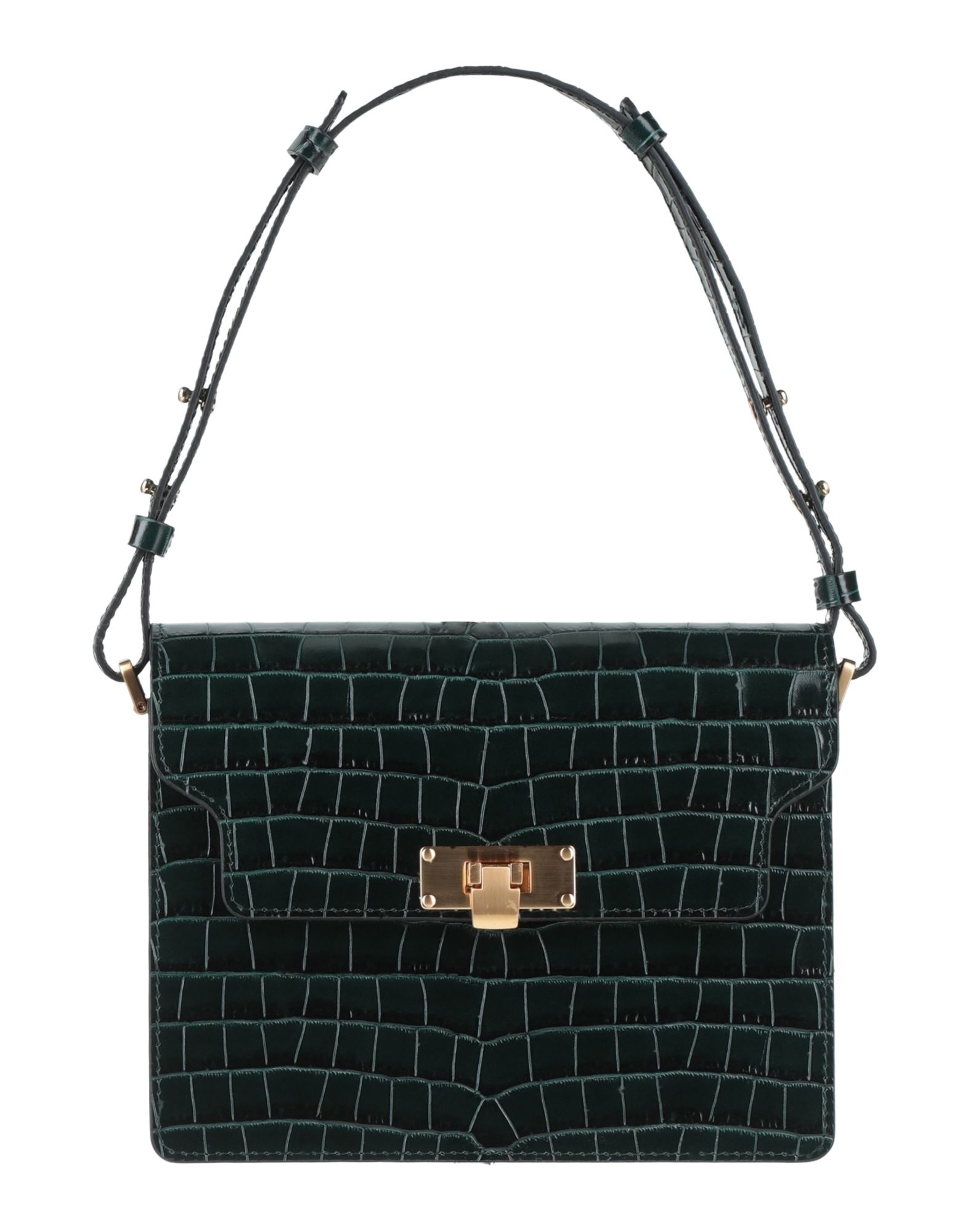 Marge Sherwood Black Croc Vintage Brick Matisse Bag