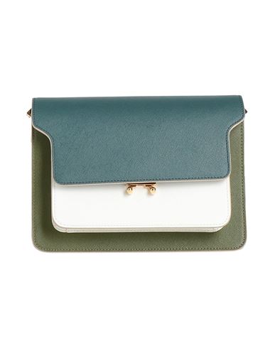 Marni Woman Cross-body Bag Deep Teal Size - Leather In Green