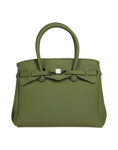 Save My Bag Woman Handbag Military Green Size - Peek (polyether - Ether - Ketone), Polyamide, Elasta