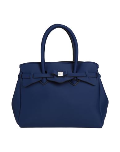 Save My Bag Woman Handbag Navy Blue Size - Peek (polyether - Ether - Ketone), Polyamide, Elastane