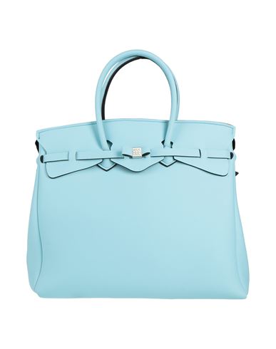 Save My Bag Woman Handbag Sky Blue Size - Polyether, Polyamide, Elastane