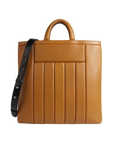 Dunhill Man Handbag Camel Size - Soft Leather In Beige