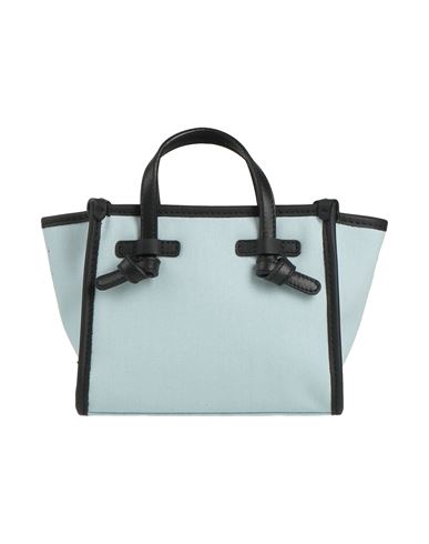 Gianni Chiarini Marcella Club Woman Handbag Sky Blue Size - Leather, Textile Fibers In Blue