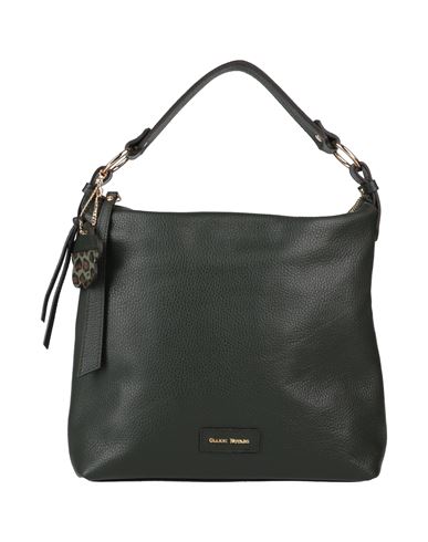 Gianni Notaro Woman Handbag Dark Green Size - Calfskin In Black