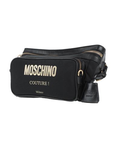 Moschino Man Belt Bag Black Size - Textile Fibers In Burgundy