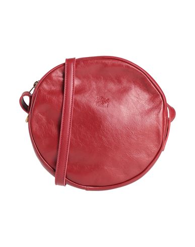 IL BISONTE IL BISONTE WOMAN CROSS-BODY BAG RED SIZE - COWHIDE