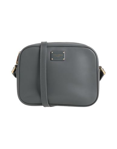 Dolce & Gabbana Woman Cross-body Bag Charcoal Size - Calfskin In Gray