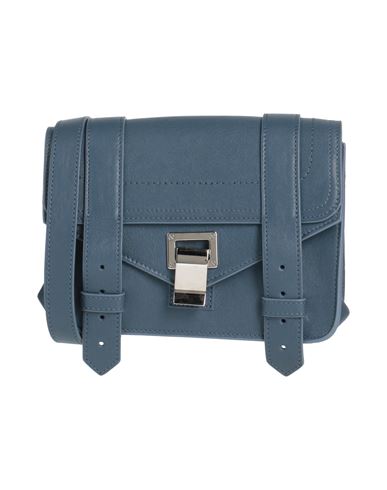 Proenza Schouler Woman Cross-body Bag Slate Blue Size - Soft Leather
