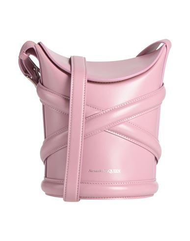 Shop Alexander Mcqueen Woman Cross-body Bag Pink Size - Calfskin
