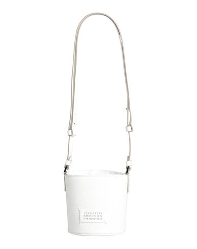Maison Margiela Woman Shoulder Bag Light Grey Size - Bovine Leather, Polyester