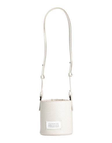 Maison Margiela Woman Shoulder Bag Light Grey Size - Bovine Leather, Polyester In Grey