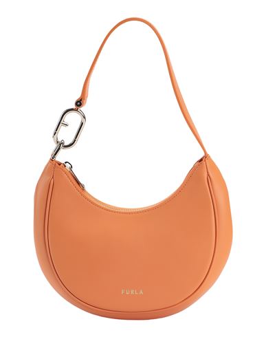 Furla Primavera Leather Shoulder Bag  In Mandarin