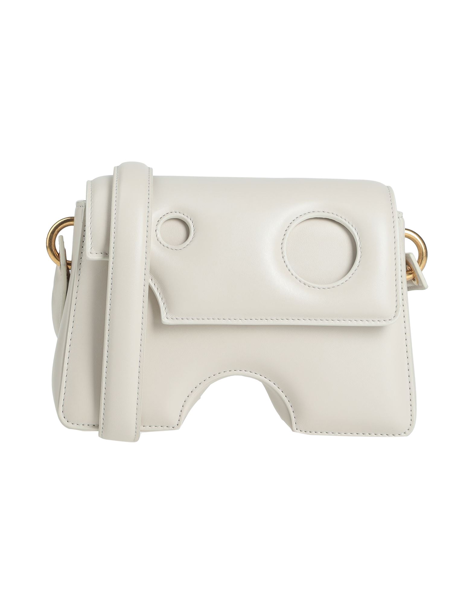 Off-white Woman Cross-body Bag Ivory Size - Soft Leather