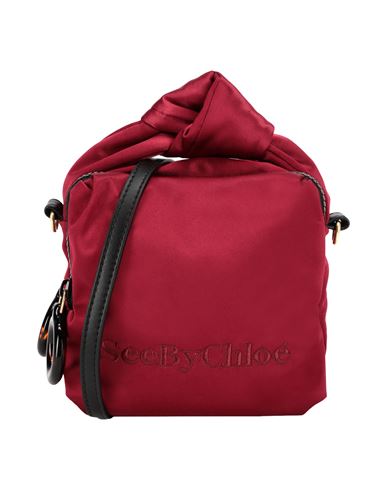 See By Chloé Woman Cross-body bag Burgundy Size - Polyester, Polyurethane