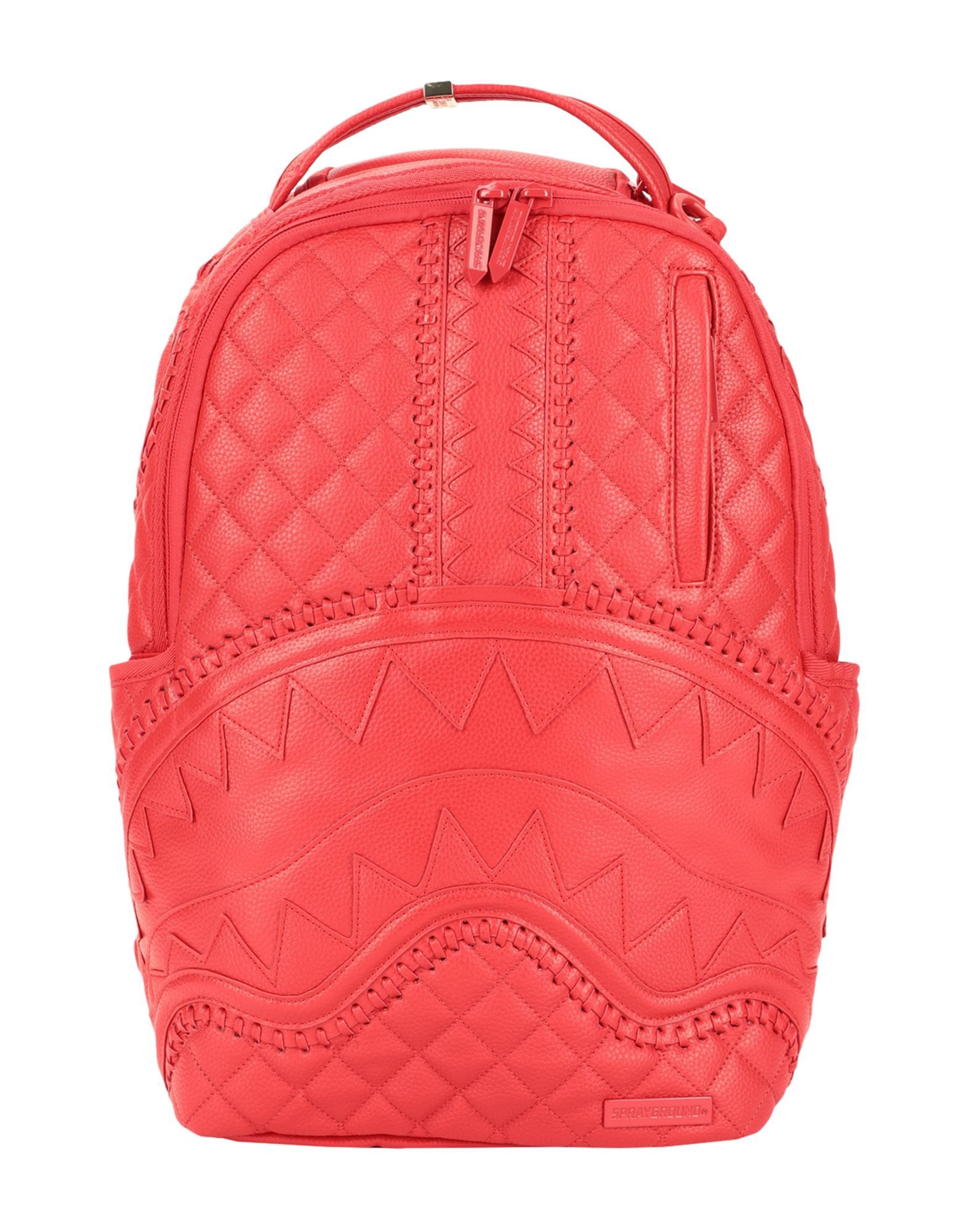 red sprayground bag