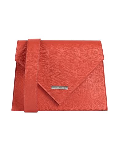 Woman Shoulder bag Orange Size - Soft Leather