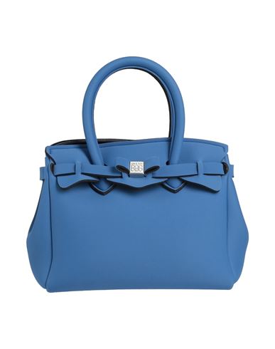 SAVE MY BAG SAVE MY BAG WOMAN HANDBAG PASTEL BLUE SIZE - PEEK (POLYETHER - ETHER - KETONE), POLYAMIDE, ELASTANE