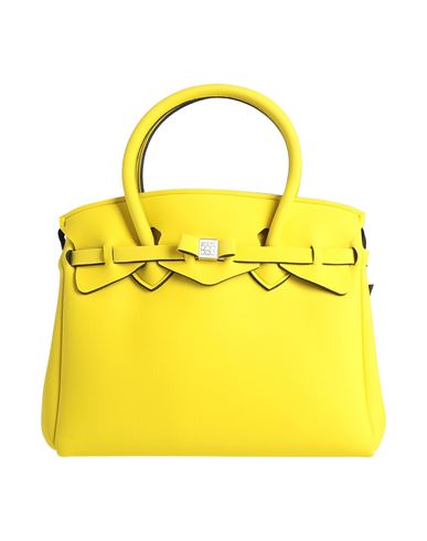 Save My Bag Woman Handbag Yellow Size - Peek (polyether - Ether - Ketone), Polyamide, Elastane In Yellow