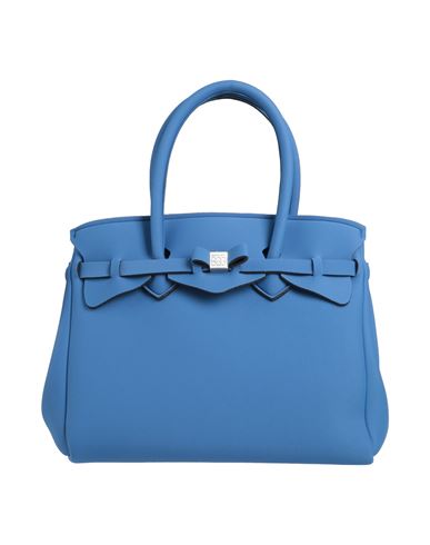 Save My Bag Woman Handbag Pastel Blue Size - Peek (polyether - Ether - Ketone), Polyamide, Elastane