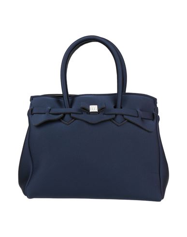 Save My Bag Woman Handbag Midnight Blue Size - Peek (polyether - Ether - Ketone), Polyamide, Elastan
