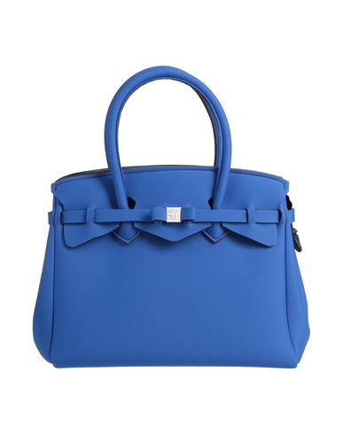 SAVE MY BAG SAVE MY BAG WOMAN HANDBAG BLUE SIZE - PEEK (POLYETHER - ETHER - KETONE), POLYAMIDE, ELASTANE