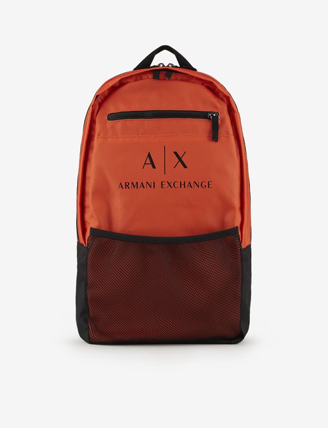 Armani Exchange Backpack Orange Polyester