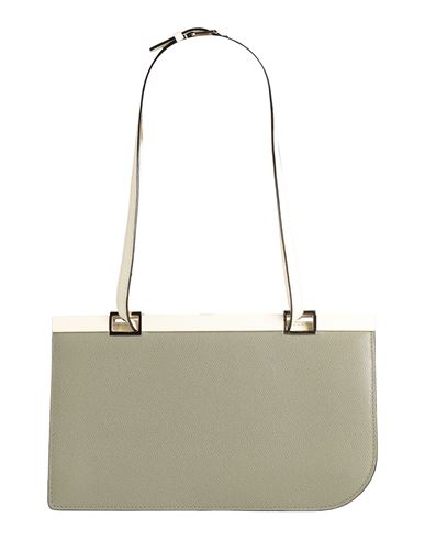 Valextra Woman Shoulder Bag Sage Green Size - Calfskin In Green