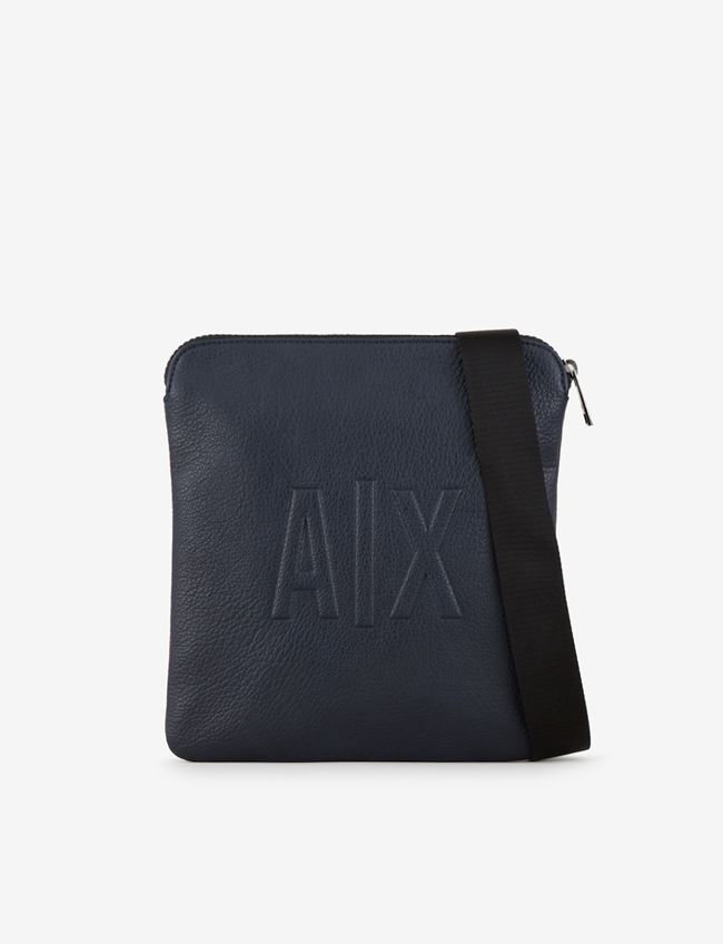 Armani Exchange Borsa A Tracolla Blu Poliestere