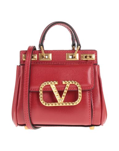 Shop Valentino Garavani Woman Handbag Red Size - Soft Leather, Metal