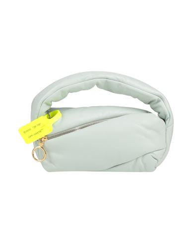 Off-white Woman Handbag Light Green Size - Soft Leather In Grey