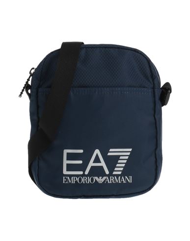 Ea7 Man Cross-body Bag Navy Blue Size - Polyester, Polyurethane, Polyamide