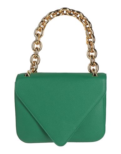 Shop Bottega Veneta Woman Handbag Green Size - Soft Leather
