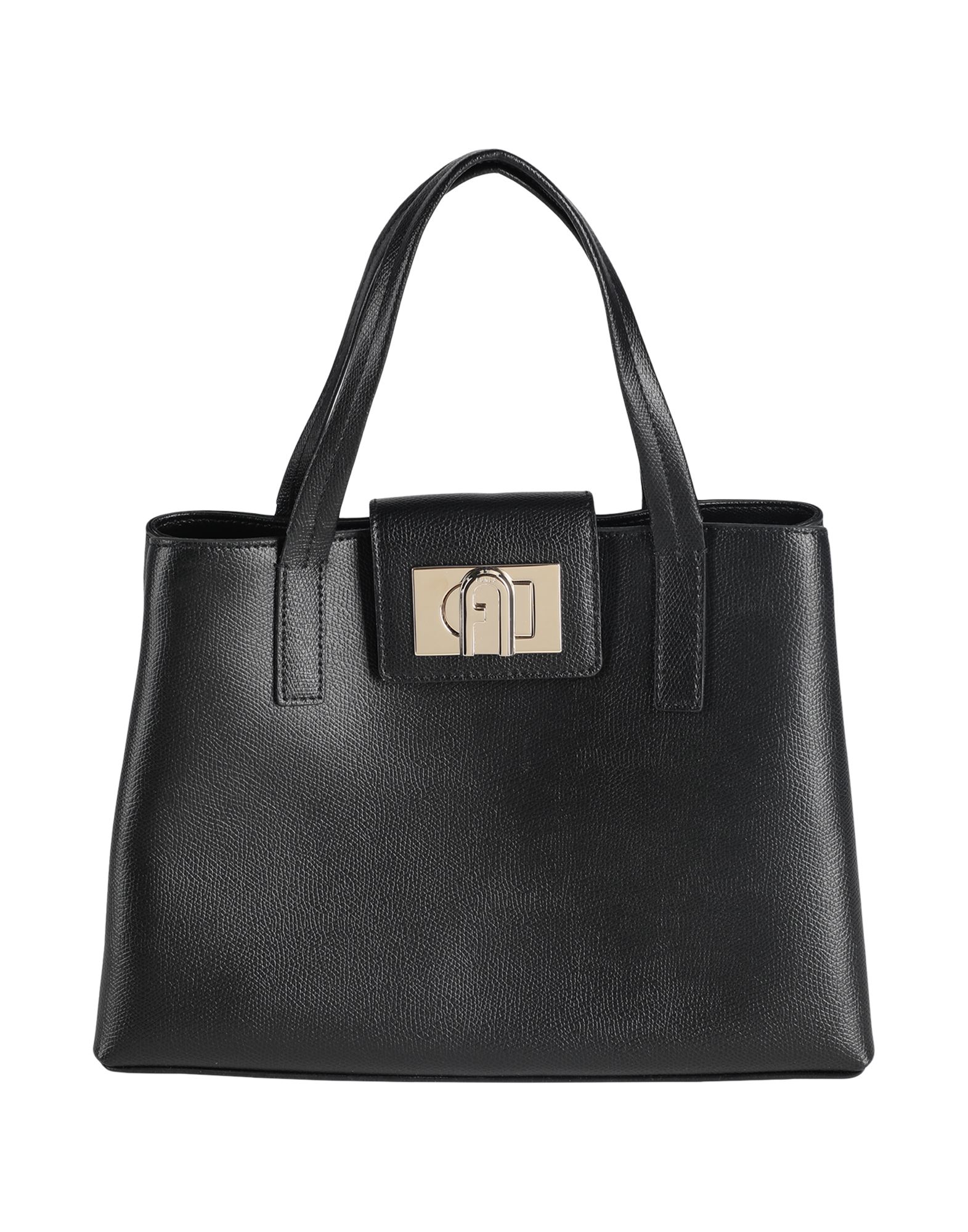 Shop Furla 1927 M Tote Woman Handbag Black Size - Soft Leather